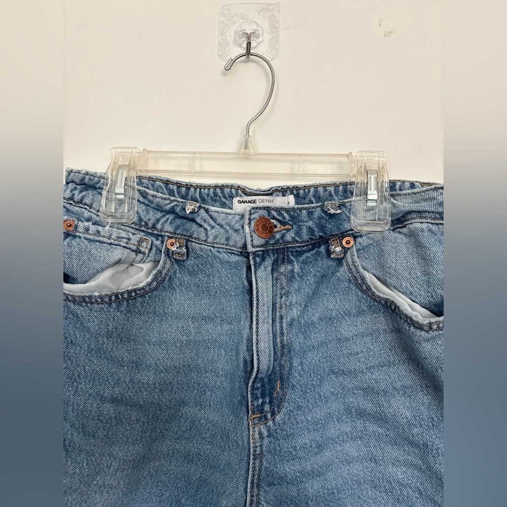 Garage Denim Bermuda Shorts Raw Hem - Picture 3 of 7